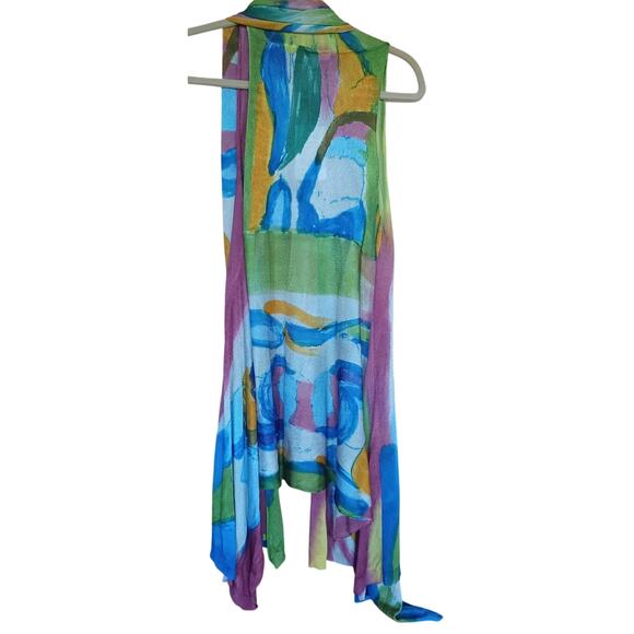 Adore Women's Multicolor Sleeveless Jacket - Picture 3 of 7